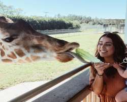 She loves to feed animals.